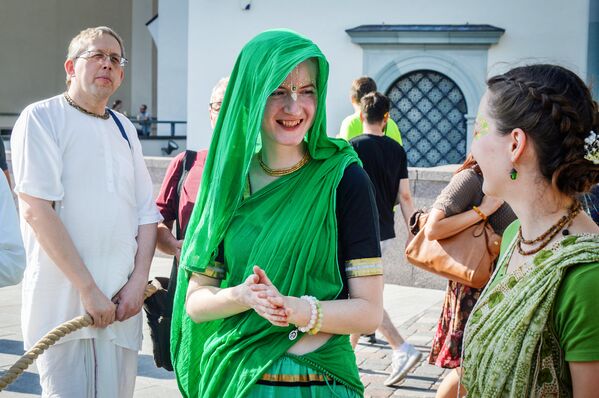 Харе Кришна: в Вильнюсе прошел фестиваль индийской культуры Rathajatra 2018 - Sputnik Литва