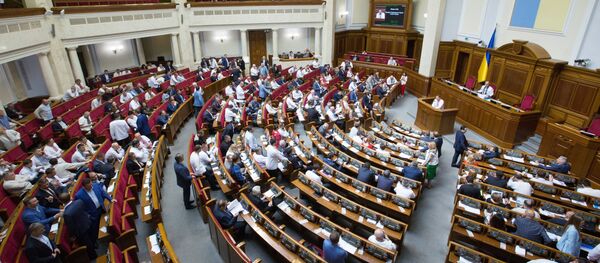 Заседание Верховной рады Украины Заседание Верховной рады Украины - Sputnik Литва