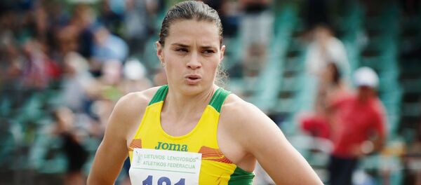 Литовская легкоатлетка Агне Шеркшниене Литовская легкоатлетка Агне Шеркшниене - Sputnik Литва