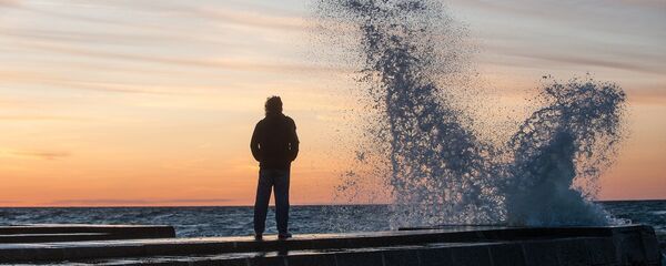 Побережье Балтийского моря, закат - Sputnik Литва