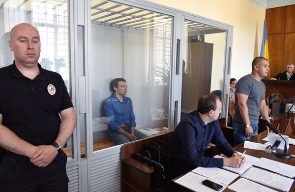 Суд по делу журналиста В. Муравицкого в Житомире Суд по делу журналиста В. Муравицкого в Житомире - Sputnik Литва