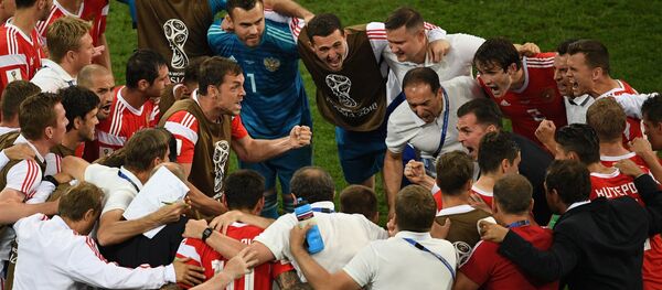 Футбол. ЧМ-2018. Матч Россия — Хорватия Футбол. ЧМ-2018. Матч Россия — Хорватия - Sputnik Литва