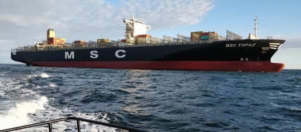 Контейнерное судно MSC Topaz Контейнерное судно MSC Topaz - Sputnik Литва