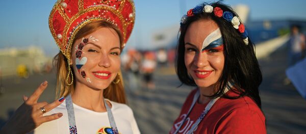 žavios sirgalės pasaulio futbolo čempionato tribūnose žavios sirgalės pasaulio futbolo čempionato tribūnose - Sputnik Lietuva