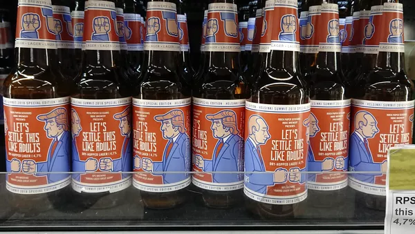 Пиво, выпущенное финской пивоварней RPS Brewing к встрече Владимира Путина и Дональда Трампа - Sputnik Lietuva