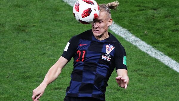 Домагой Вида (Хорватия) в полуфинальном матче чемпионата мира по футболу - Sputnik Lietuva