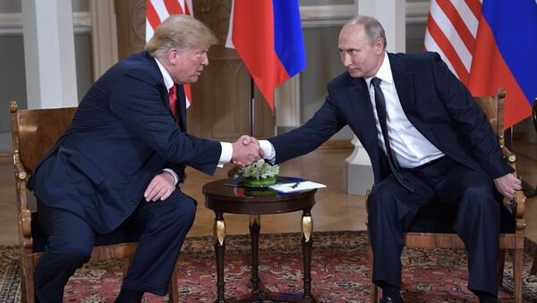 Встреча президента РФ Владимира Путина и президента США Дональда Трампа в Хельсинки - Sputnik Lietuva