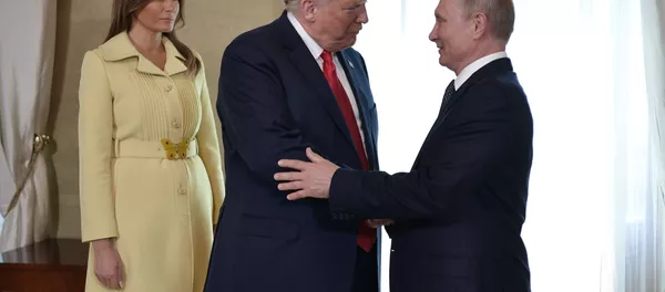 Встреча президента РФ Владимира Путина и президента США Дональда Трампа в Хельсинки Встреча президента РФ Владимира Путина и президента США Дональда Трампа в Хельсинки - Sputnik Lietuva