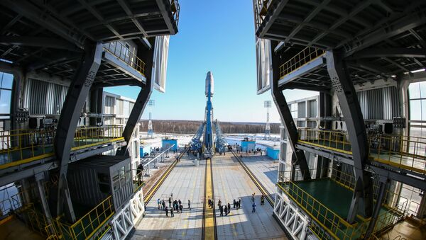Сухой вывоз ракеты Союз-2.1а на космодроме Восточный - Sputnik Lietuva