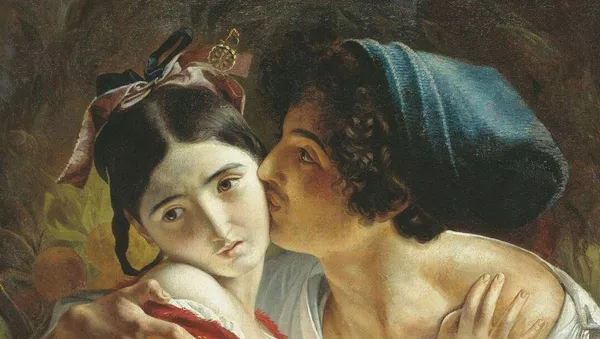 Федор Антонович Моллер, Поцелуй, 1840-1850 года - Sputnik Lietuva