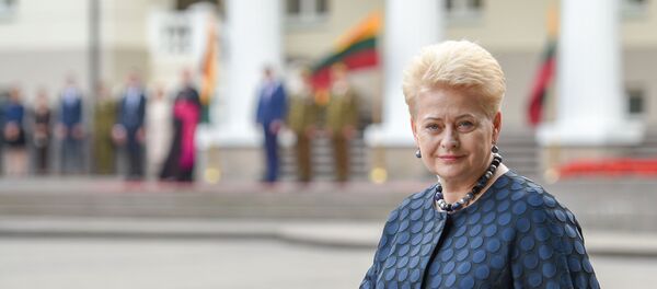 Президент Литвы Даля Грибаускайте Президент Литвы Даля Грибаускайте - Sputnik Литва