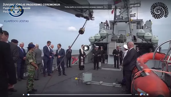 Во время Праздника моря в Клайпеде почтили память погибших - Sputnik Lietuva