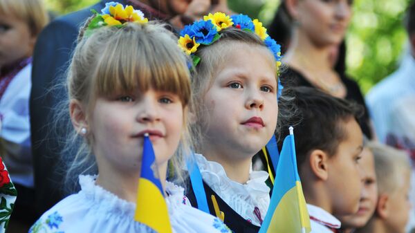 Украинские ученики, архивное фото - Sputnik Литва