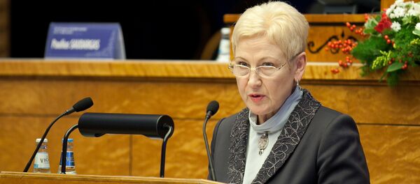 Ирена Дягутиене, спикер Сейма Литовской Республики Ирена Дягутиене, спикер Сейма Литовской Республики - Sputnik Литва
