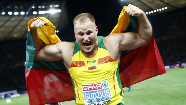 Андрюс Гуджюс завоевал золотую медаль на Чемпионате Европы в Берлине - Sputnik Литва