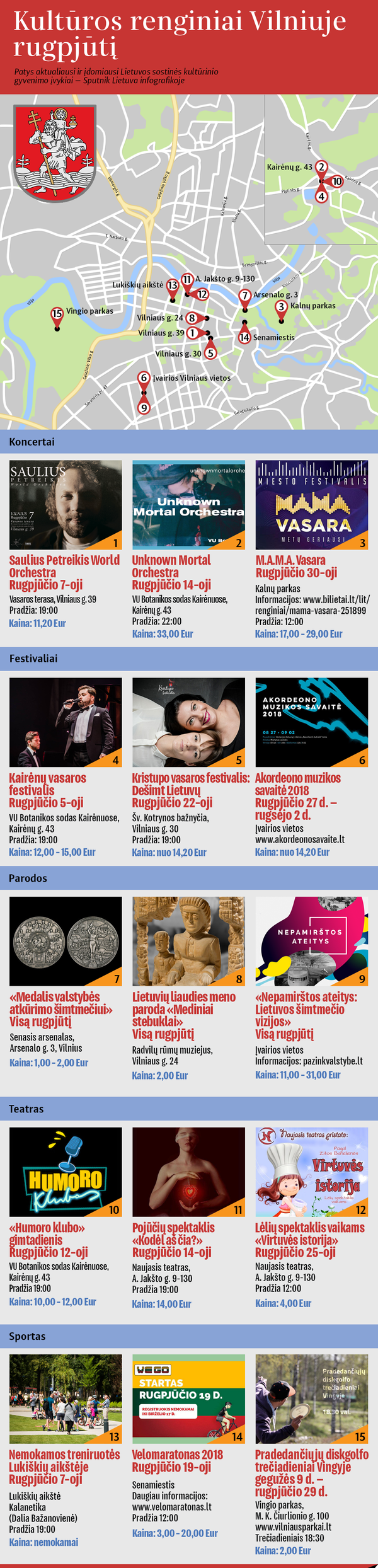 Kultūros renginiai Vilniuje rugpjūtį Kultūros renginiai Vilniuje rugpjūtį - Sputnik Lietuva