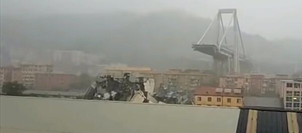 Обрушение моста в Генуе Обрушение моста в Генуе - Sputnik Lietuva