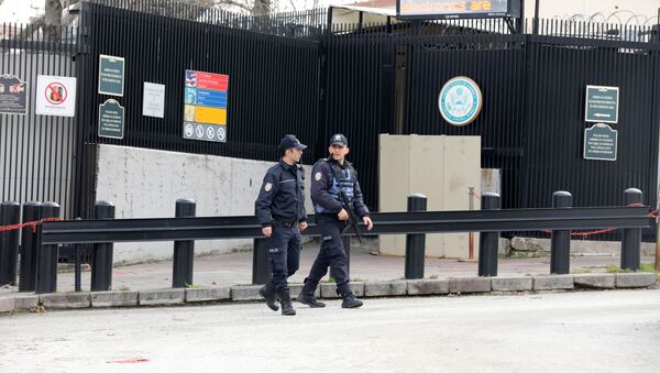 Полиция у посольства США в Анкаре, архивное фото - Sputnik Lietuva