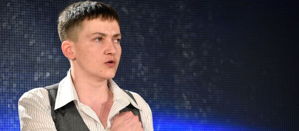 Пресс-конференция военнослужащей Надежды Савченко в Киеве - Sputnik Литва