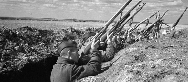 Sovietų kariai. 1941-1945 metų Dydisis Tėvynės karas Sovietų kariai. 1941-1945 metų Dydisis Tėvynės karas - Sputnik Lietuva