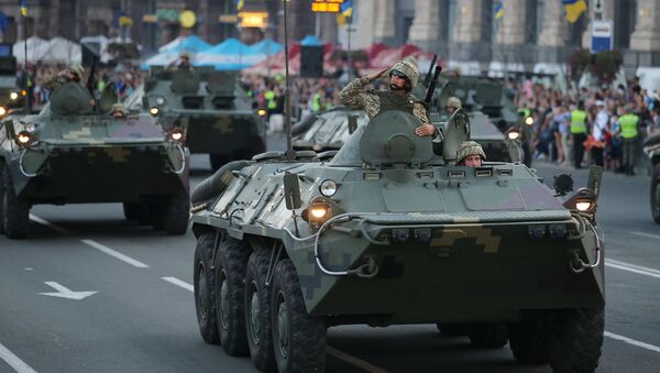 Генеральная репетиция военного парада в честь Дня независимости Украины - Sputnik Литва