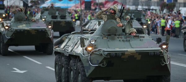 Генеральная репетиция военного парада в честь Дня независимости Украины Генеральная репетиция военного парада в честь Дня независимости Украины - Sputnik Литва