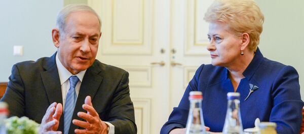 Даля Грибаускайте с премьер-министром Израиля Беньямином Нетаньяху - Sputnik Литва