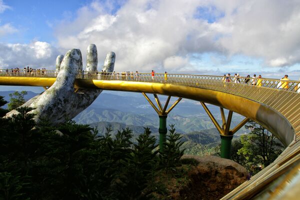 150-метровый Золотой мост, Вьетнам - Sputnik Литва