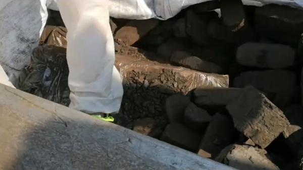 Контрабанда сигарет в торфяных брикетах Контрабанда сигарет в торфяных брикетах - Sputnik Lietuva