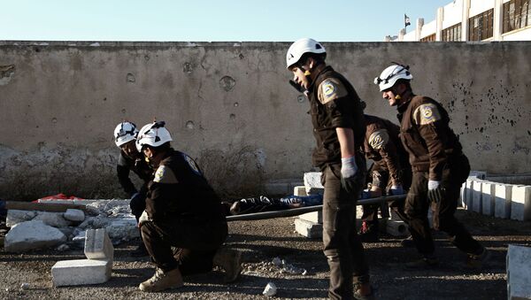 Активисты из организации Белые каски в Сирии, архивное фото - Sputnik Lietuva