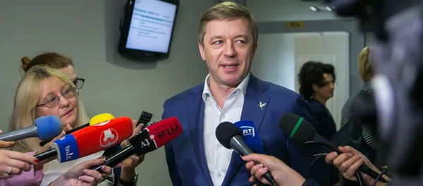 Лидер партии Союз крестьян и зеленых Рамунас Карбаускис Лидер партии Союз крестьян и зеленых Рамунас Карбаускис - Sputnik Lietuva