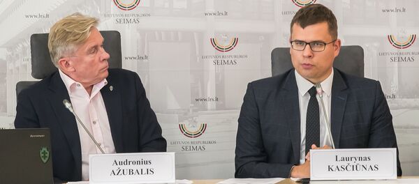 Консерваторы, депутаты Сейма Аудронюс Ажубалис и Лауринас Касчюнас, архивное фото - Sputnik Литва