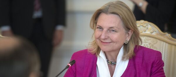 Встреча глав МИД РФ и Австрии С. Лаврова и К. Кнайсль, архивное фото - Sputnik Литва