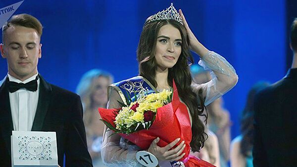 Победительница конкурса Мисс Беларусь ― 2018 Мария Василевич, архивное фото - Sputnik Lietuva