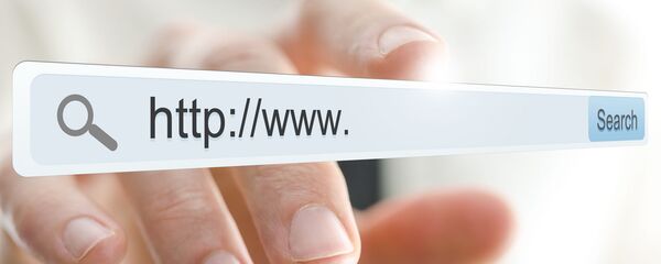 Бар поиска на виртуальном экране, архивное фото Бар поиска на виртуальном экране, архивное фото - Sputnik Литва