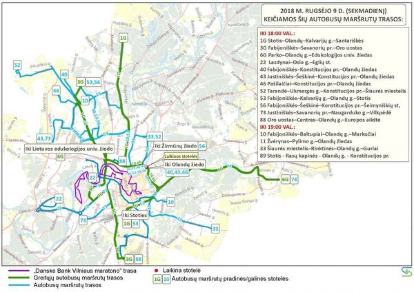 Схема марафона Схема марафона - Sputnik Lietuva