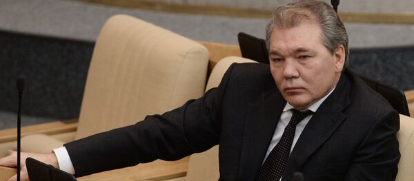 Первый заместитель председателя комитета Государственной Думы РФ по международным делам Леонид Калашников Первый заместитель председателя комитета Государственной Думы РФ по международным делам Леонид Калашников - Sputnik Lietuva