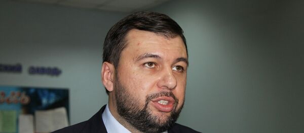 Председатель Народного Совета ДНР Денис Пушилин. Председатель Народного Совета ДНР Денис Пушилин. - Sputnik Lietuva