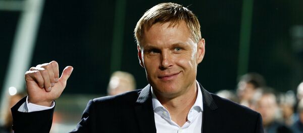 Главный тренер литовской сборной по футболу Эдгарас Янаускас - Sputnik Литва