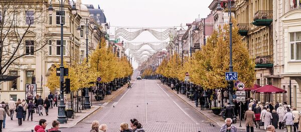 Осенний Вильнюс, улица, народ Осенний Вильнюс, улица, народ - Sputnik Lietuva