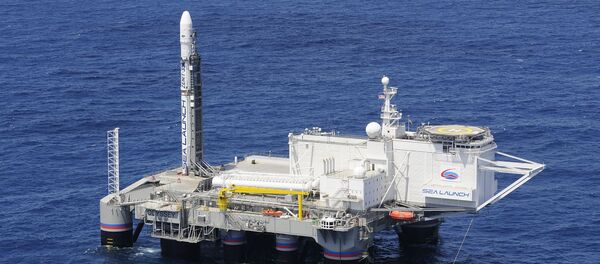 Плавучий космодром Морской старт, архивное фото Плавучий космодром Морской старт, архивное фото - Sputnik Lietuva