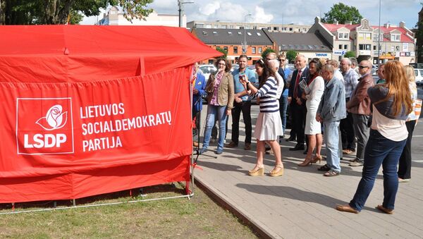 Палатка Литовской социал-демократической партии - Sputnik Lietuva