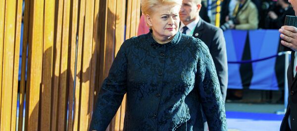 Президент Литвы Даля Грибаускайте Президент Литвы Даля Грибаускайте - Sputnik Литва