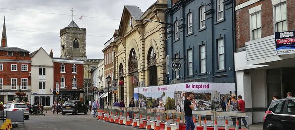 Ресторан Zizzi на Castle Street в Солсбери, Великобритания, архивное фото - Sputnik Литва