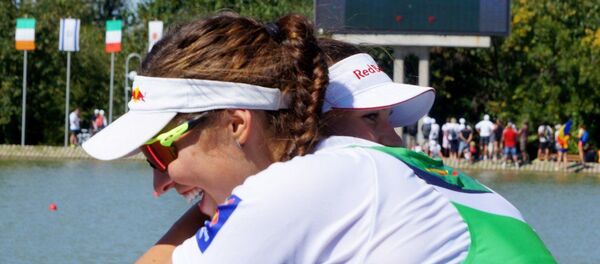 Литовские спортсменки на ЧМ-2018 по академической гребле - Sputnik Литва