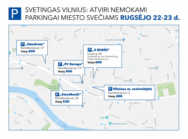 Popiežiaus vizito proga nemokamai atvertos automobilių stovėjimo aikštelės Vilniuje Popiežiaus vizito proga nemokamai atvertos automobilių stovėjimo aikštelės Vilniuje - Sputnik Lietuva