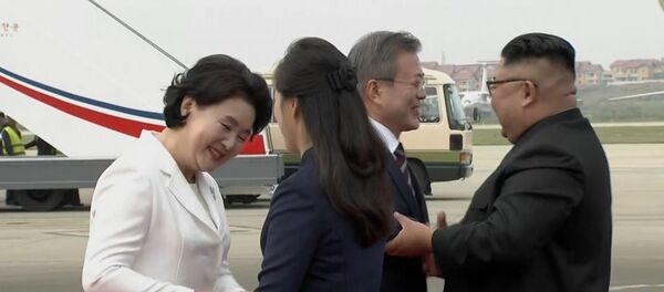 Встреча лидеров КНДР и Южной Кореи Встреча лидеров КНДР и Южной Кореи - Sputnik Литва
