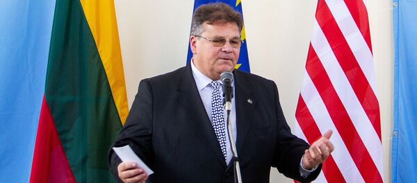 Министр иностранных дел Литвы Линас Линкявичюс Министр иностранных дел Литвы Линас Линкявичюс - Sputnik Литва