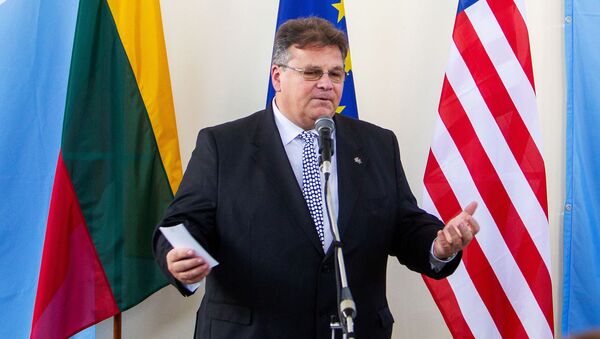 Министр иностранных дел Литвы Линас Линкявичюс - Sputnik Литва