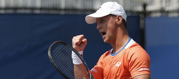 Литовский теннисист Ричардас Беранкис, архивное фото Литовский теннисист Ричардас Беранкис, архивное фото - Sputnik Литва